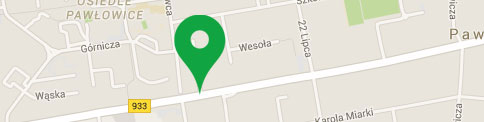 Mapa dojazdu - Pawłowice, ul. Świerczewskiego 40A
